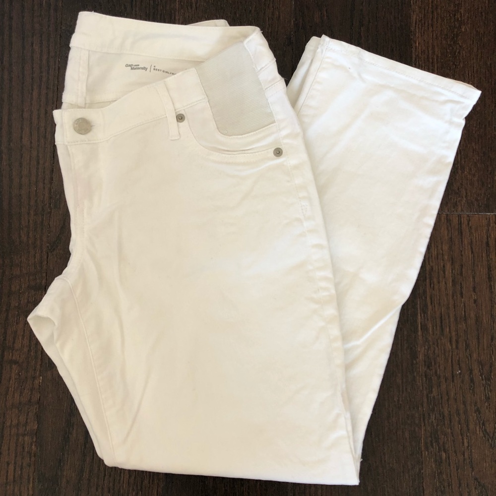Gap Maternity inset panel girlfriend jeans Sz 6